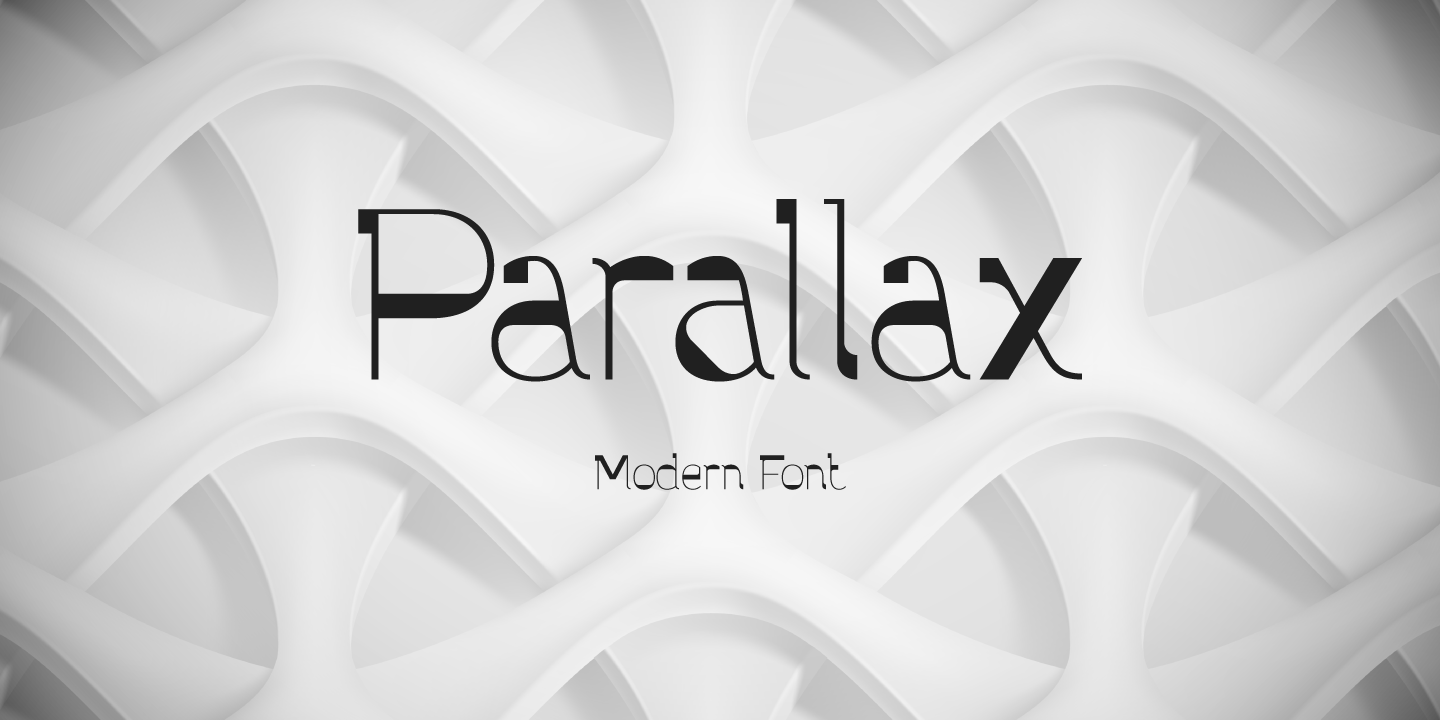 Beispiel einer Parallax-Schriftart #1
